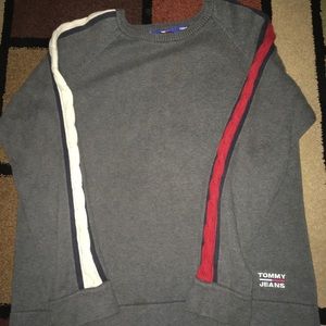 Tommy Hilfiger Sweaters - Vintage Tommy jeans flag sleeve sweater Tommy Hilfiger Sweaters - Vintage Tommy jeans flag sleeve sweater
